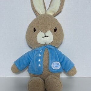 Peter Rabbit Brown and Blue Stuffed Bunny
